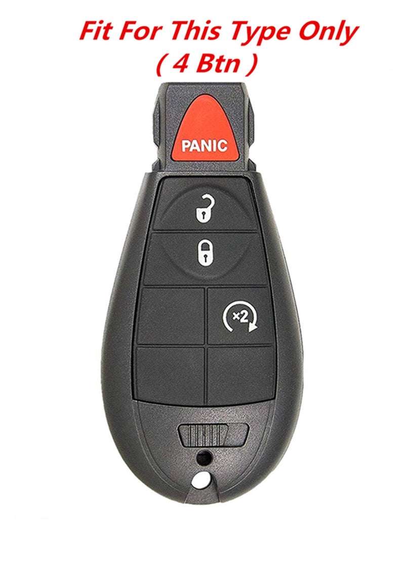 KAWIHEN Keyless Entry Remote Key Fob Skin Replacement for Chrysler Town and Country Dodge Durango Grand Caravan Journey Ram 1500 2500 3500 Jeep Grand Cherokee GQ4-53T M3N5WY783X IYZ-C01C - Image 3